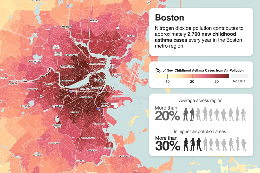 Boston pollution heatmap